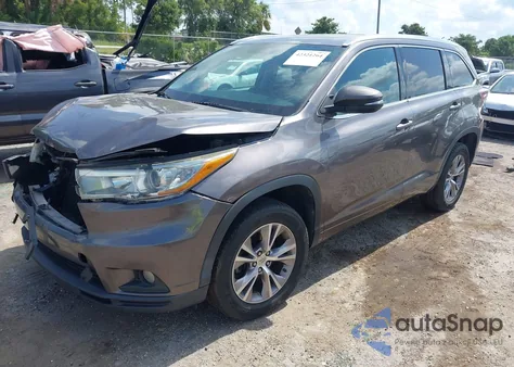 2015 Toyota Highlander Xle V6 z USA, uszkodzony, nr VIN 5TDKKRFH0FS104062